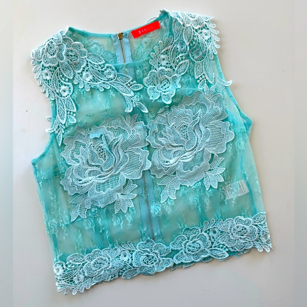Banjul baby blue top